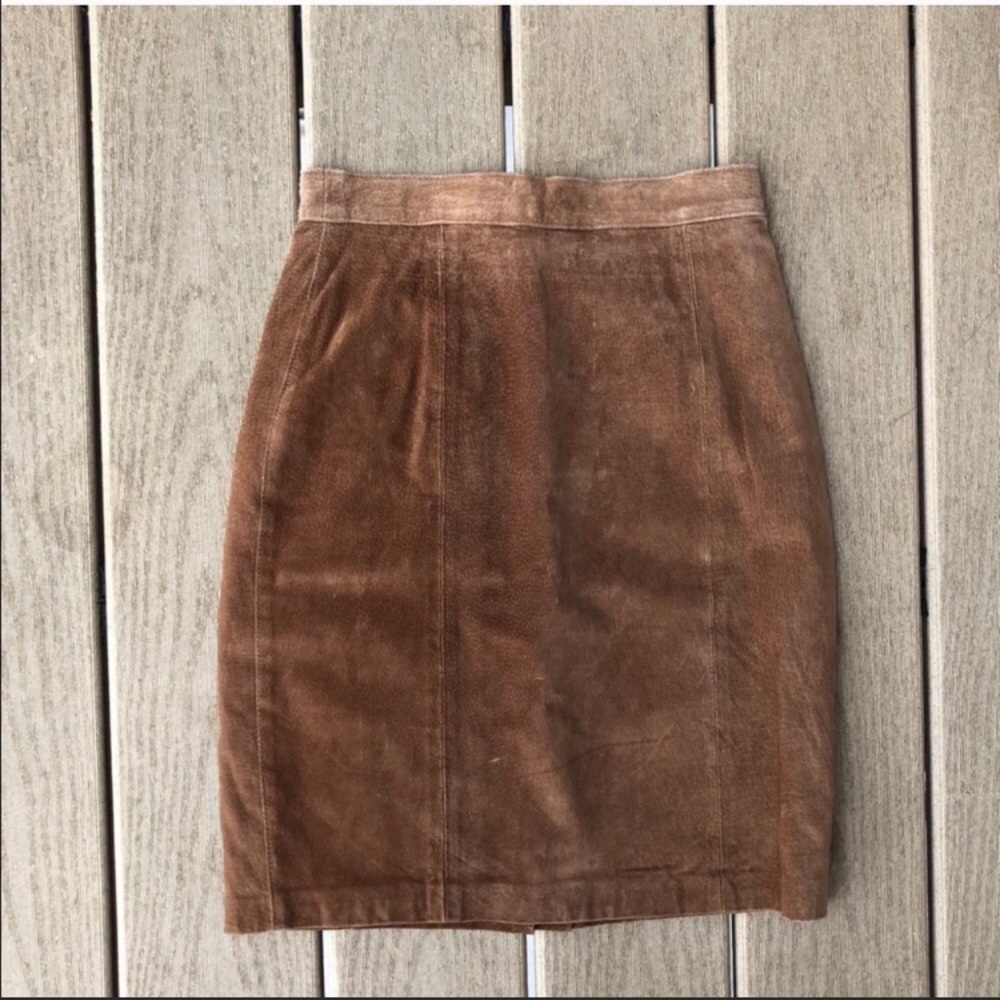 NWT The Limited Suede 100% Leather Skirt